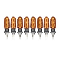 YPMGRWLSN Indicators Motorcyle LED Turn Signal Light Moto Amber